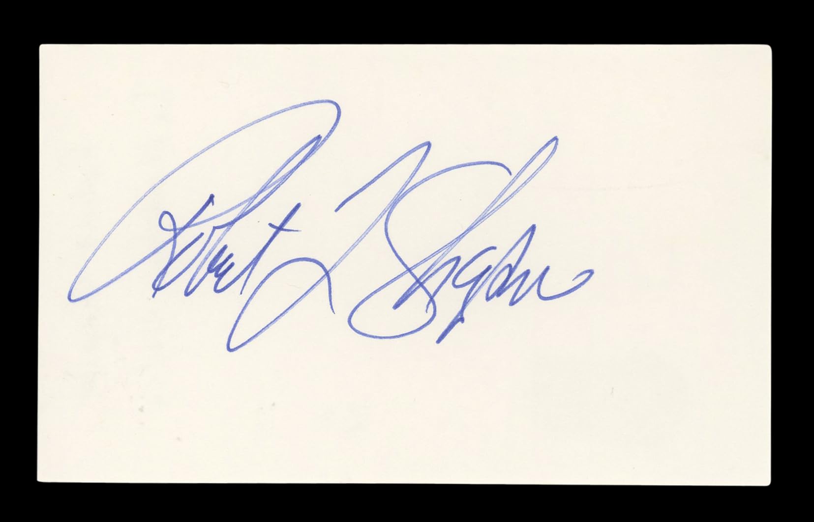 Robert Shapiro Authentic Signed 3x5 Index Card Autographed BAS #BL96606