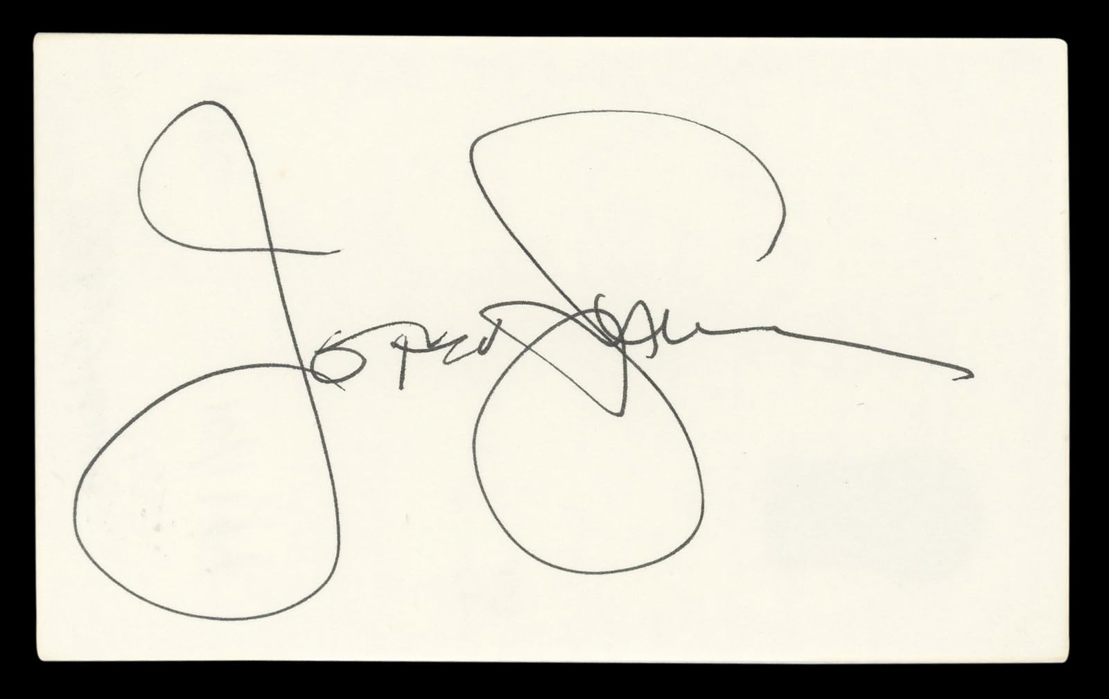 John Stamos Full House Authentic Signed 3x5 Index Card Autographed BAS #BL98526