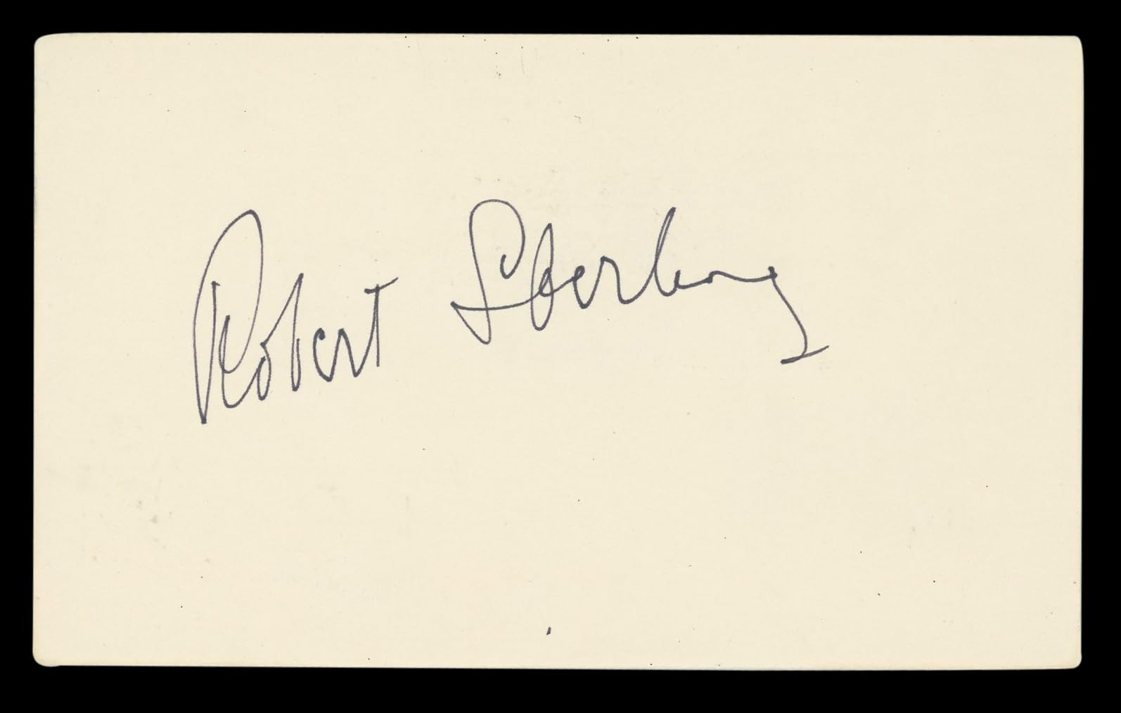 Robert Sterling Roughshod Authentic Signed 3x5 Index Card BAS #BL96891
