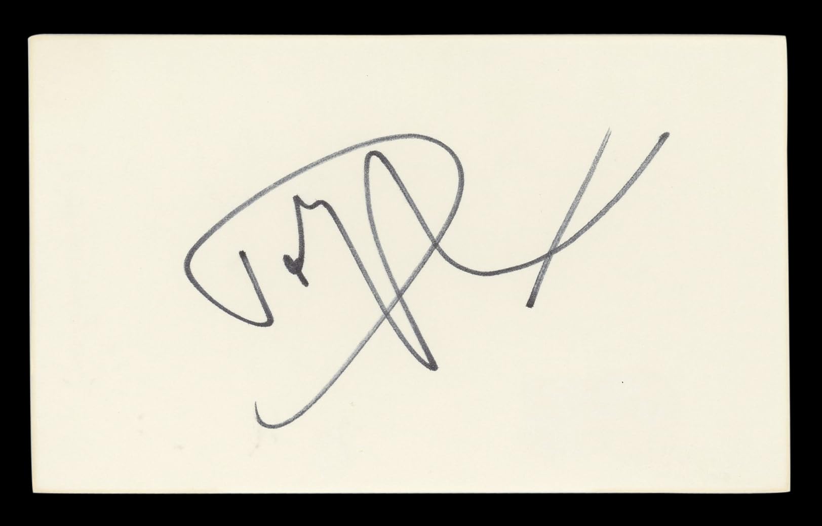 Dolph Lundgren The Expendables Authentic Signed 3x5 Index Card BAS #BL96411
