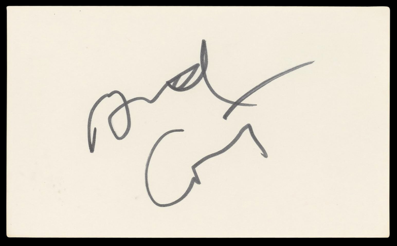 Bud Cort M*A*S*H Authentic Signed 3x5 Index Card Autographed BAS #BL98591
