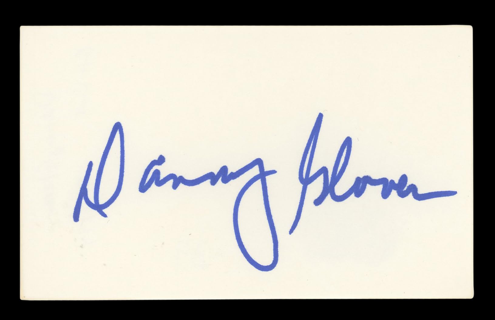 Danny Glover Lethal Weapon Signed 3x5 Index Card Autographed BAS #BL96619