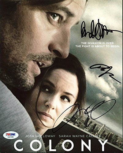 Colony Cast (3) Kittles, Righetti & Jacobson Signed 11X14 Photo PSA/DNA #AA01996