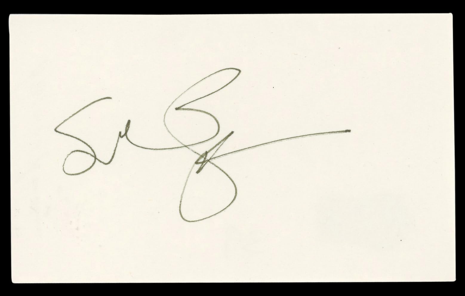 Susan Sarandon Thelma & Louise Authentic Signed 3x5 Index Card BAS #BL98530