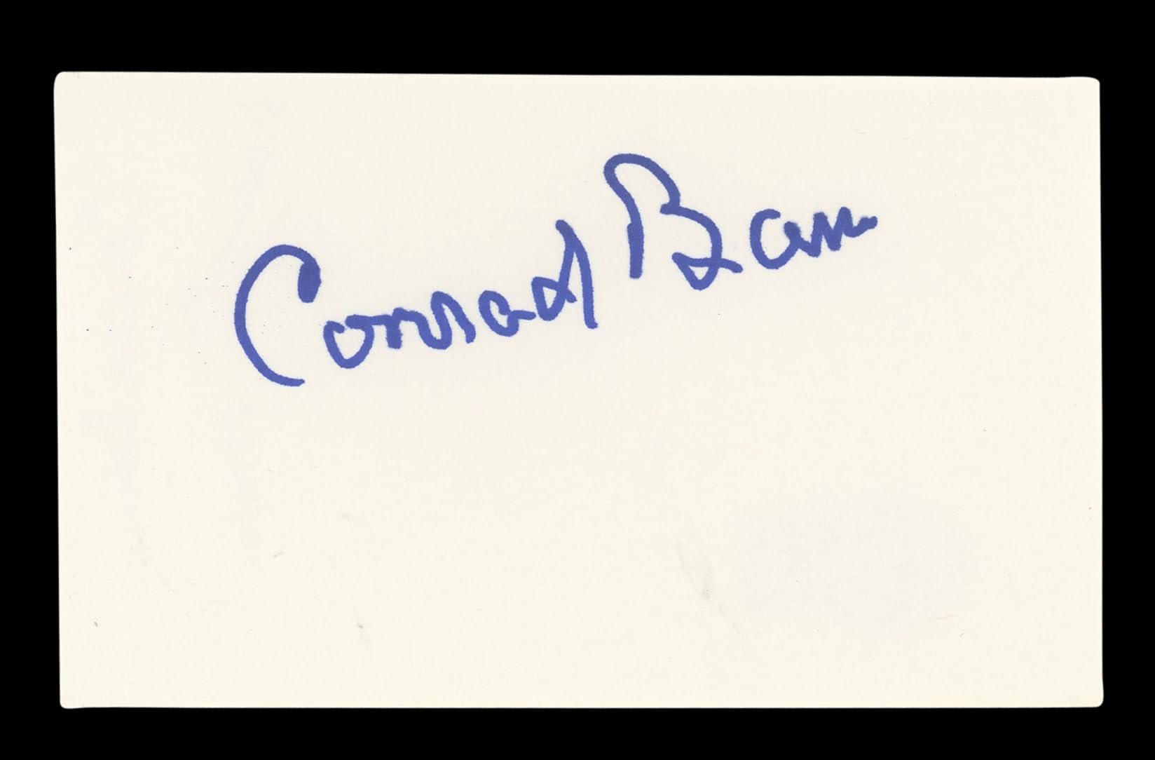 Carroll Baker Giant Authentic Signed 3x5 Index Card Autographed BAS #AD70343