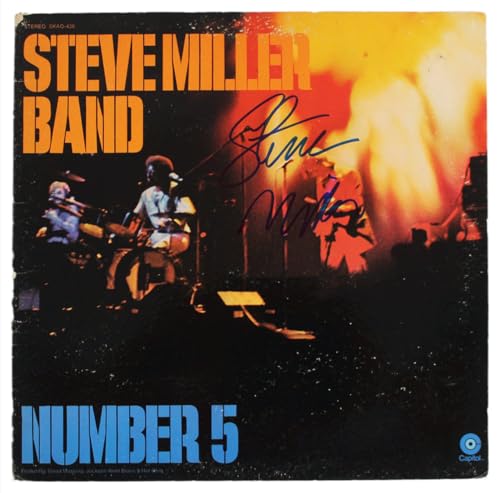 Steve Miller Authentic Signed Number 5 Album Cover Autographed BAS #BG90711