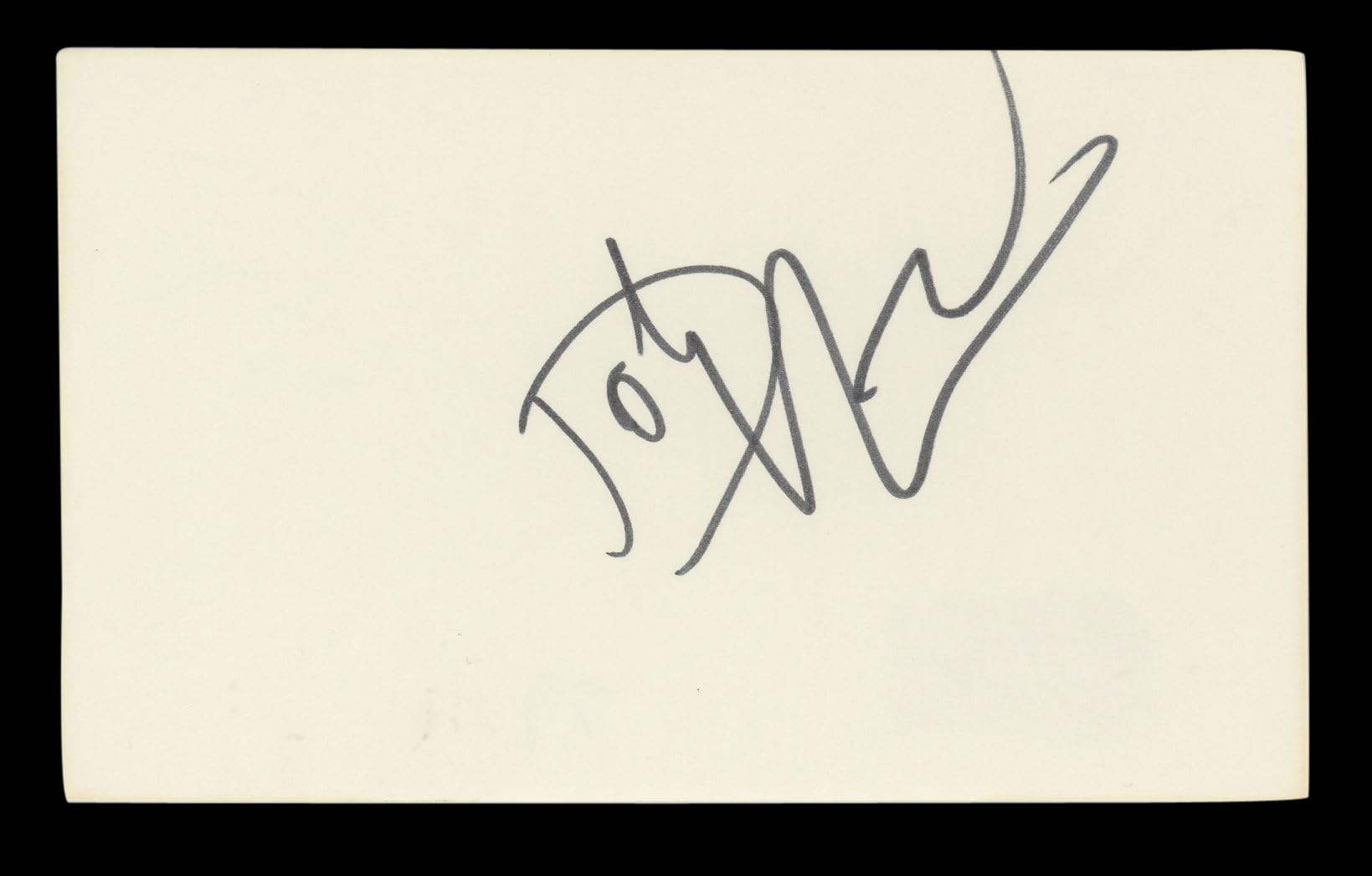 Dolph Lundgren The Expendables Authentic Signed 3x5 Index Card BAS #BL96410