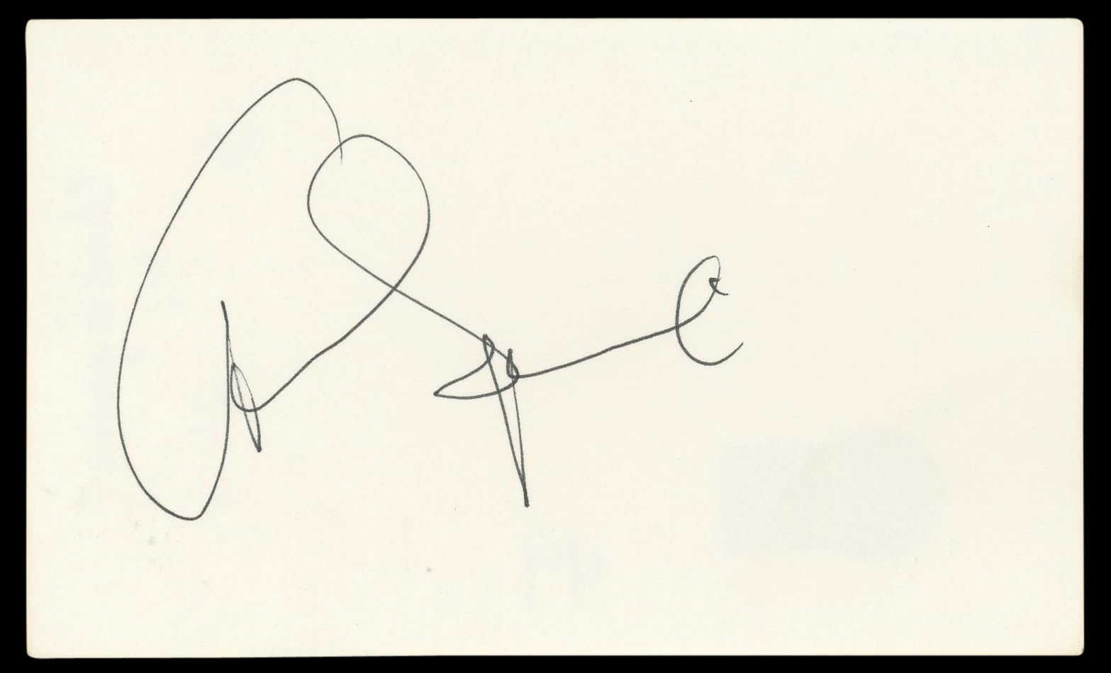 Chris Squire Authentic Signed 3x5 Index Card Autographed BAS #BL96886