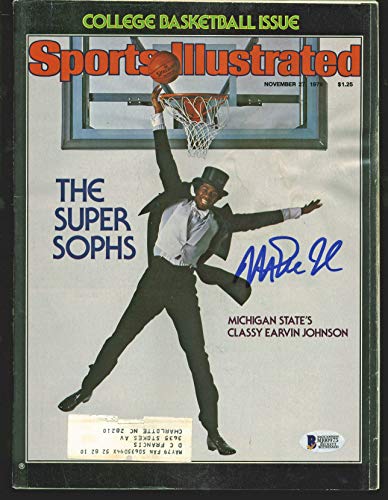 Lakers Magic Johnson Signed Nov. 1978 Sports Illustrated Magazine BAS #MJ00975
