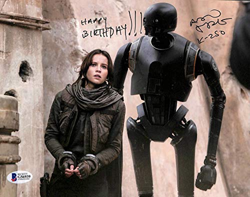 Alan Tudyk Rogue One A Star Wars Story "K-2SO" Signed 8x10 Photo BAS #G56939
