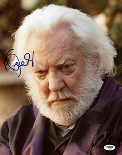 Donald Sutherland The Hunger Games Signed Authentic 11X14 Photo PSA/DNA #S33626