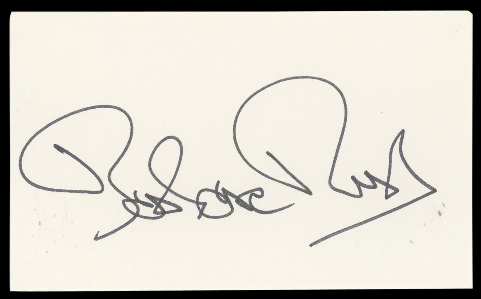 Barbara Rush It Came from Outer Space Signed 3x5 Index Card BAS #BN89421