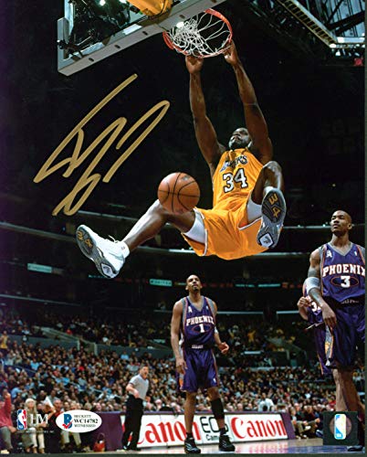 Lakers Shaquille O'Neal Authentic Signed 8x10 Vs Suns Photo Autographed BAS