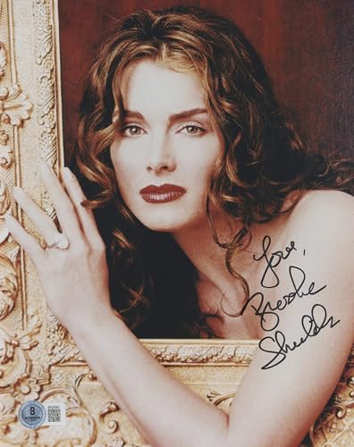 Brooke Shields Wet Gold "Love" Signed 8x10 Photo Autographed BAS #BN29061