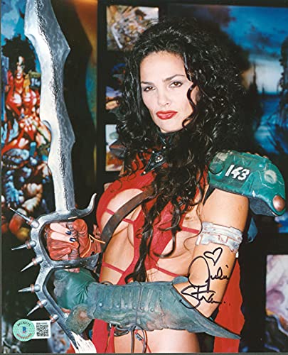 Julie Strain Heavy Metal Authentic Signed 8x10 Sexy Photo Deceased BAS #BB83080