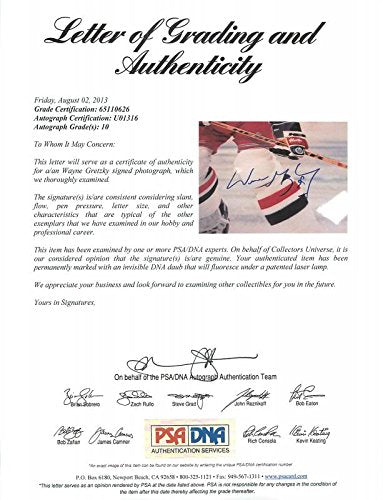 Rangers Wayne Gretzky Signed 16X20 Photo Auto Graded Perfect 10! PSA/DNA #U01316