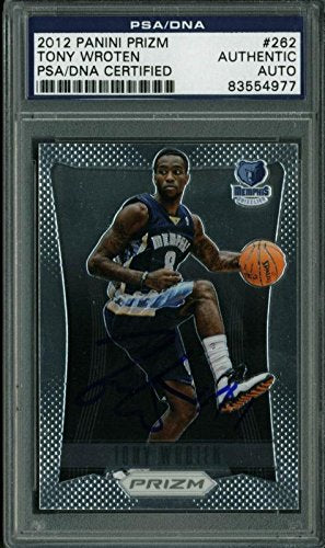 Grizzlies Tony Wroten Signed Card 2012 Panini Prizm Rc #262 PSA/DNA Slabbed