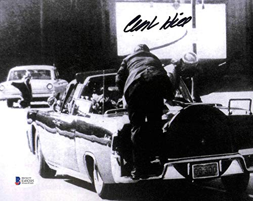 Clint Hill JFK Assassination Secret Service Agent Signed 8x10 Photo BAS #E49205