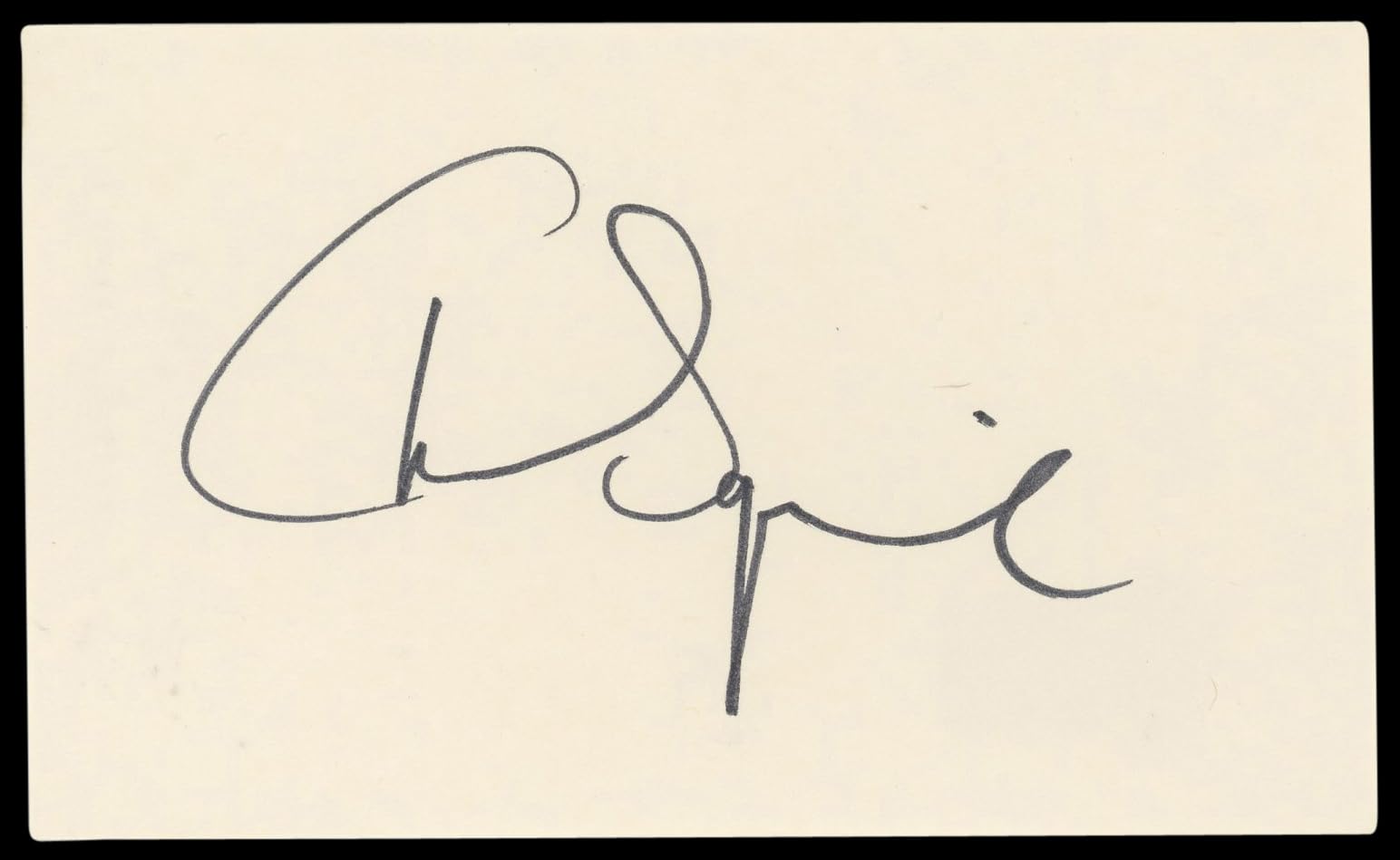Chris Squire Authentic Signed 3x5 Index Card Autographed BAS #BL96885