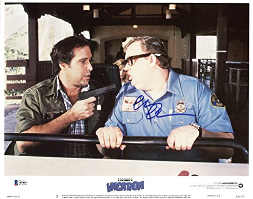 Chevy Chase Lampoon's Vacation Signed 11X14 Lobby Card BAS Witnessed #I49469