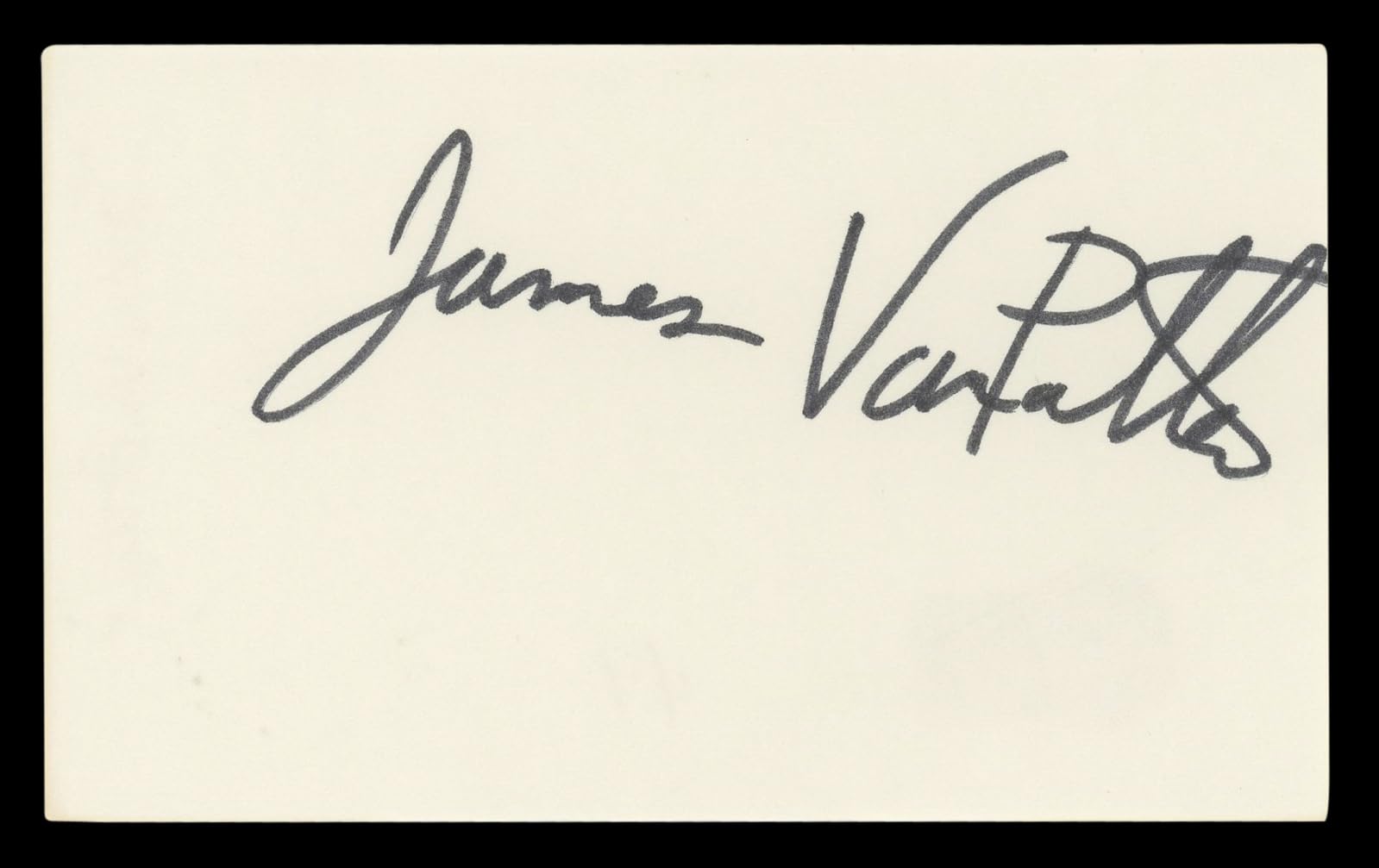 James Van Patten Saw IV Authentic Signed 3x5 Index Card Autographed BAS #BL96733