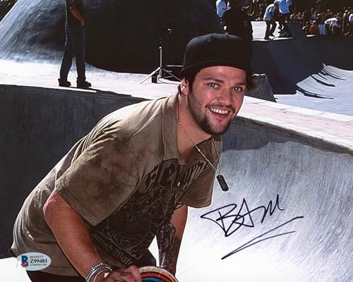 Bam Margera Jackass Authentic Signed 8x10 Photo Autographed BAS #Z99481