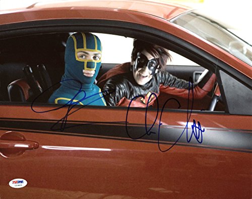 Christopher Mintz Plasse & Aaron Johnson Kick-Ass Signed 11X14 Photo PSA #U23805
