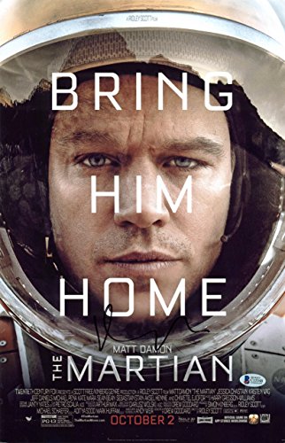Matt Damon The Martian Authentic Signed 11x17 Photo Autographed BAS #C15348