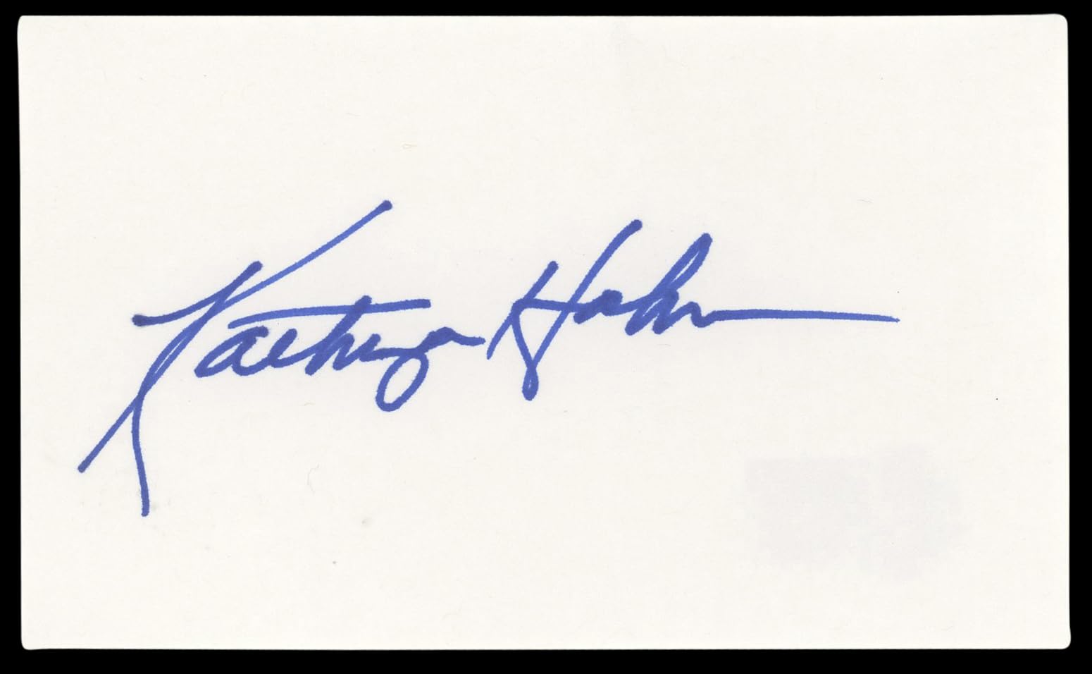Kathryn Hahn Bad Moms Authentic Signed 3x5 Index Card Autographed BAS #BL98914