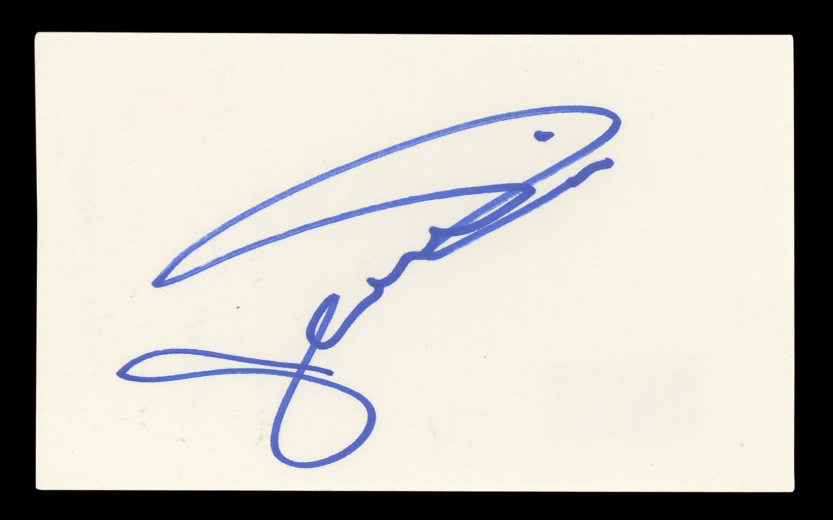 Jeremy Piven Entourage Authentic Signed 3x5 Index Card Autographed BAS #BL96456