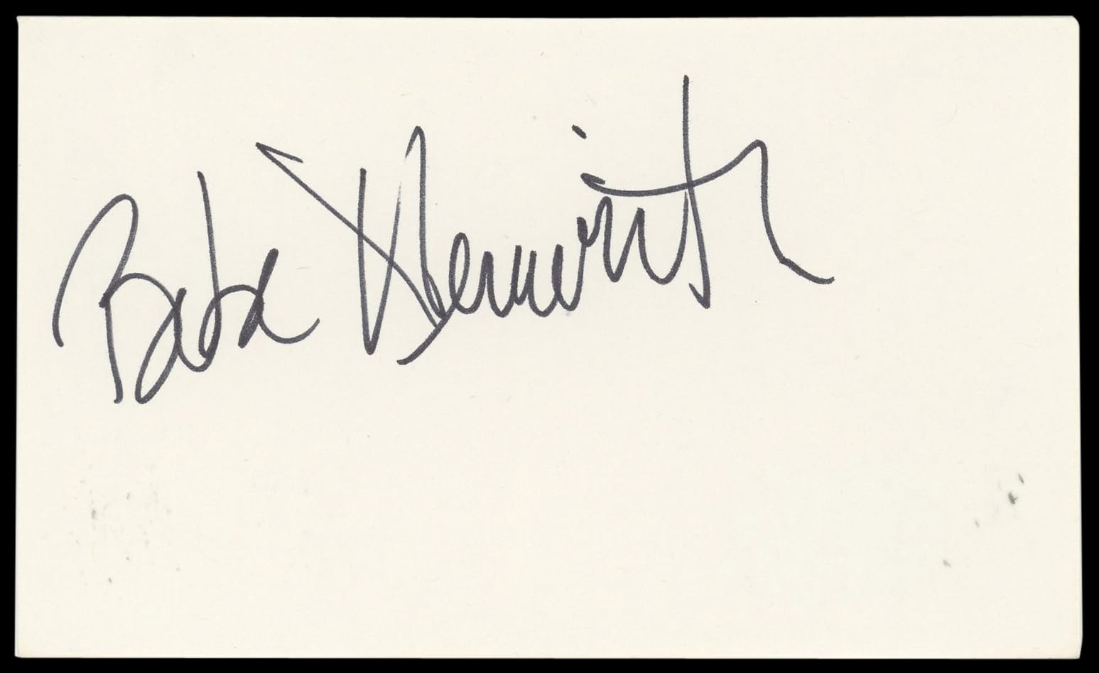 Bebe Neuwirth Cheers Authentic Signed 3x5 Index Card Autographed BAS #BN89424