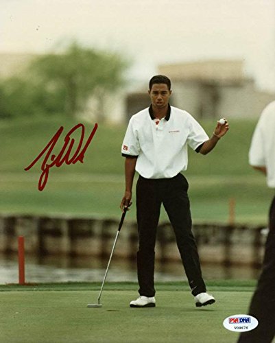 Tiger Woods Signed 8X10 Photo Autograph Graded Gem Mint 10! PSA/DNA #V09676