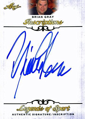 Leaf Brian Gray Authentic Signed 2015 Legends of Sport Inscrip. Card Full Name