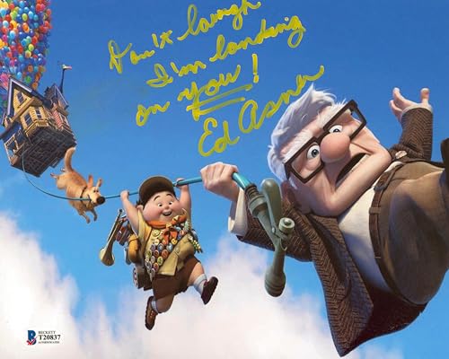 Ed Asner Up "Don't Laugh I'm Landing On You!" Signed 8x10 Photo BAS #T20837