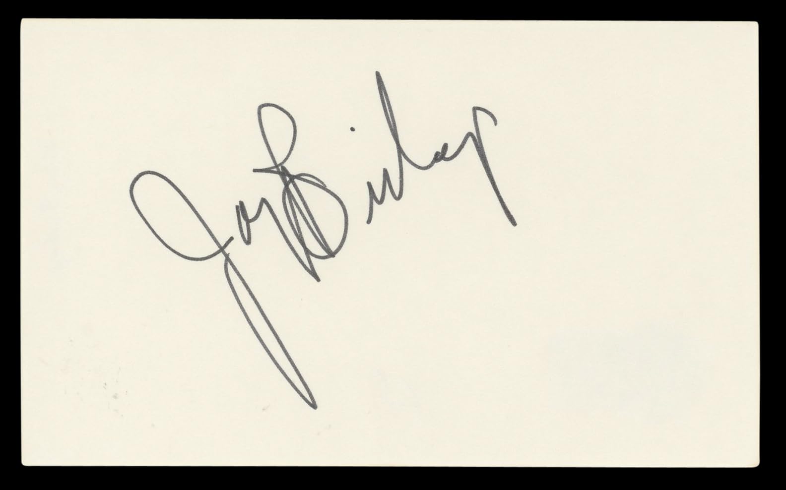Joey Bishop Ocean's 11 Authentic Signed 3x5 Index Card Autographed BAS #BL98464