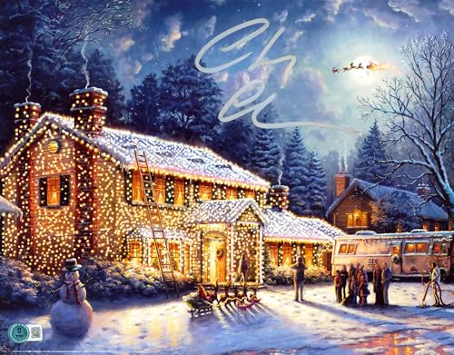 Chevy Chase Christmas Vacation Authentic Signed 11x14 Photo BAS #1W386092
