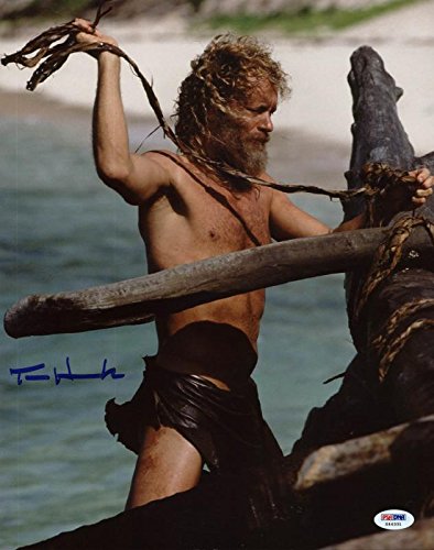 Tom Hanks Cast Away Signed Authentic 11X14 Photo Autographed PSA/DNA #X44331
