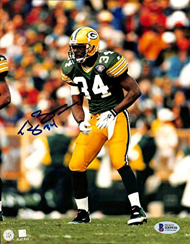 Packers Edgar Bennett Authentic Signed 8x10 Photo Autographed BAS 1