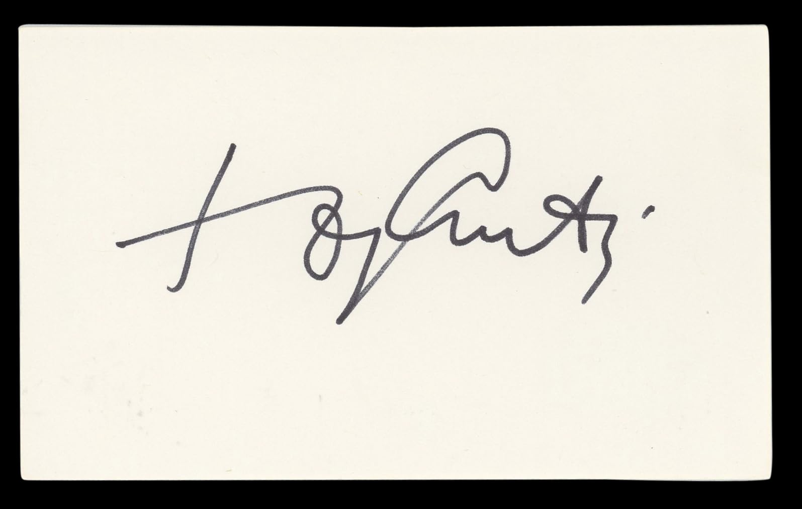 Tony Curtis Some Like It Hot Authentic Signed 3x5 Index Card BAS #BL98540
