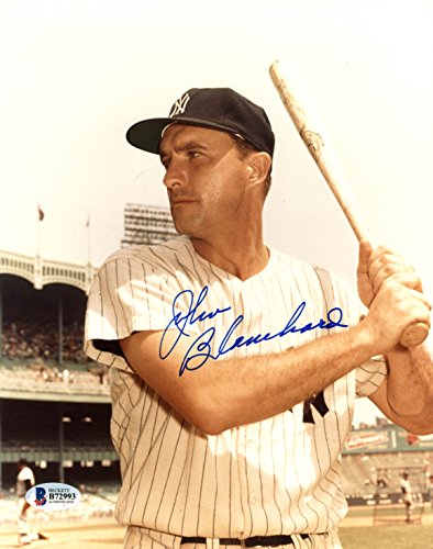 Yankees Johnny Blanchard Authentic Signed 8X10 Photo Autographed BAS #B72993
