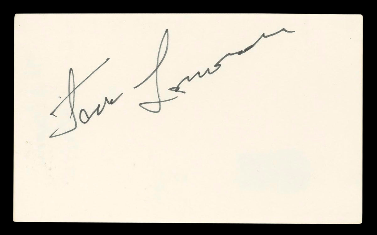 Jack Lemmon The Apartment Authentic Signed 3x5 Index Card BAS #BL98515