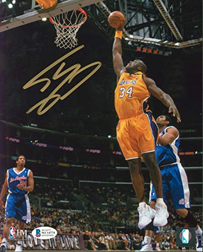 Lakers Shaquille O'Neal Authentic Signed 8x10 Vs Clippers Photo Autographed BAS