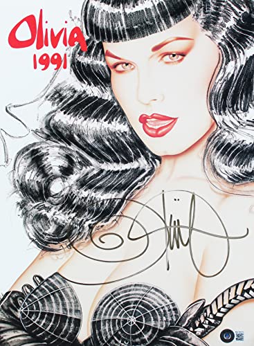 Olivia De Berardinis Authentic Signed 1991 Pin-Up Art Calendar BAS #BA74075
