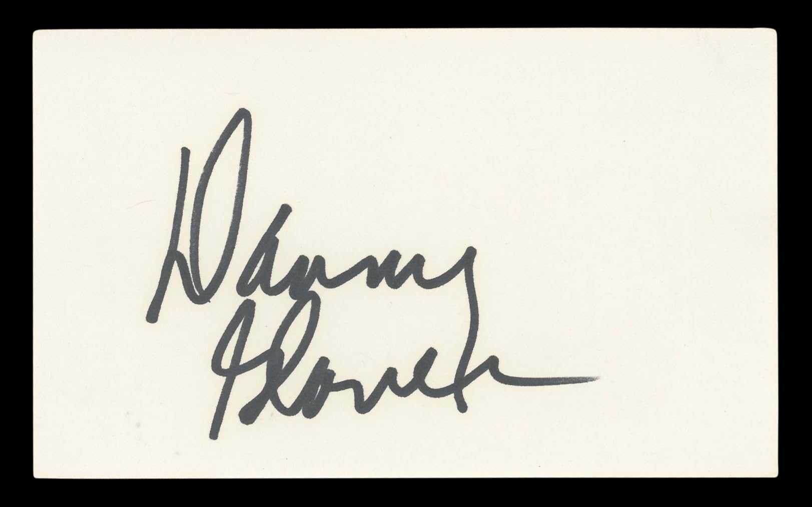 Danny Glover Lethal Weapon Authentic Signed 3x5 Index Card BAS #BL96625