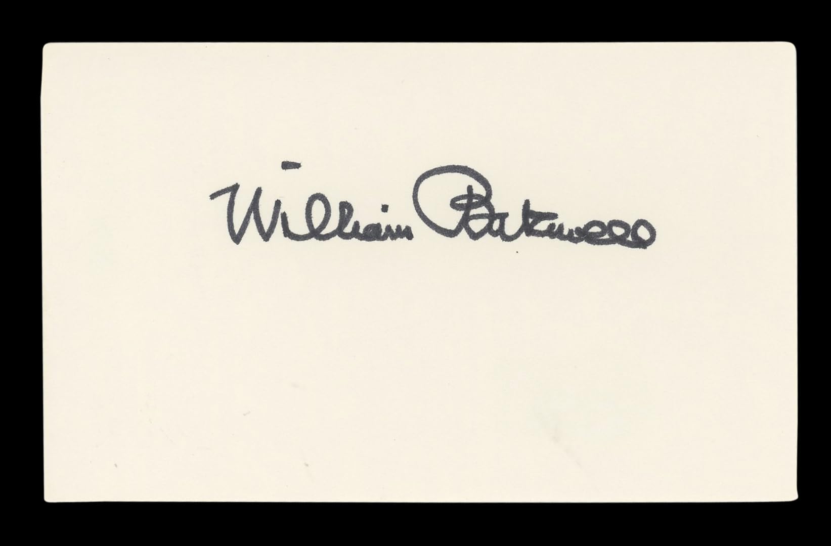 William Bakewell Quiet on the Western Front Signed 3x5 Index Card BAS #AD70347