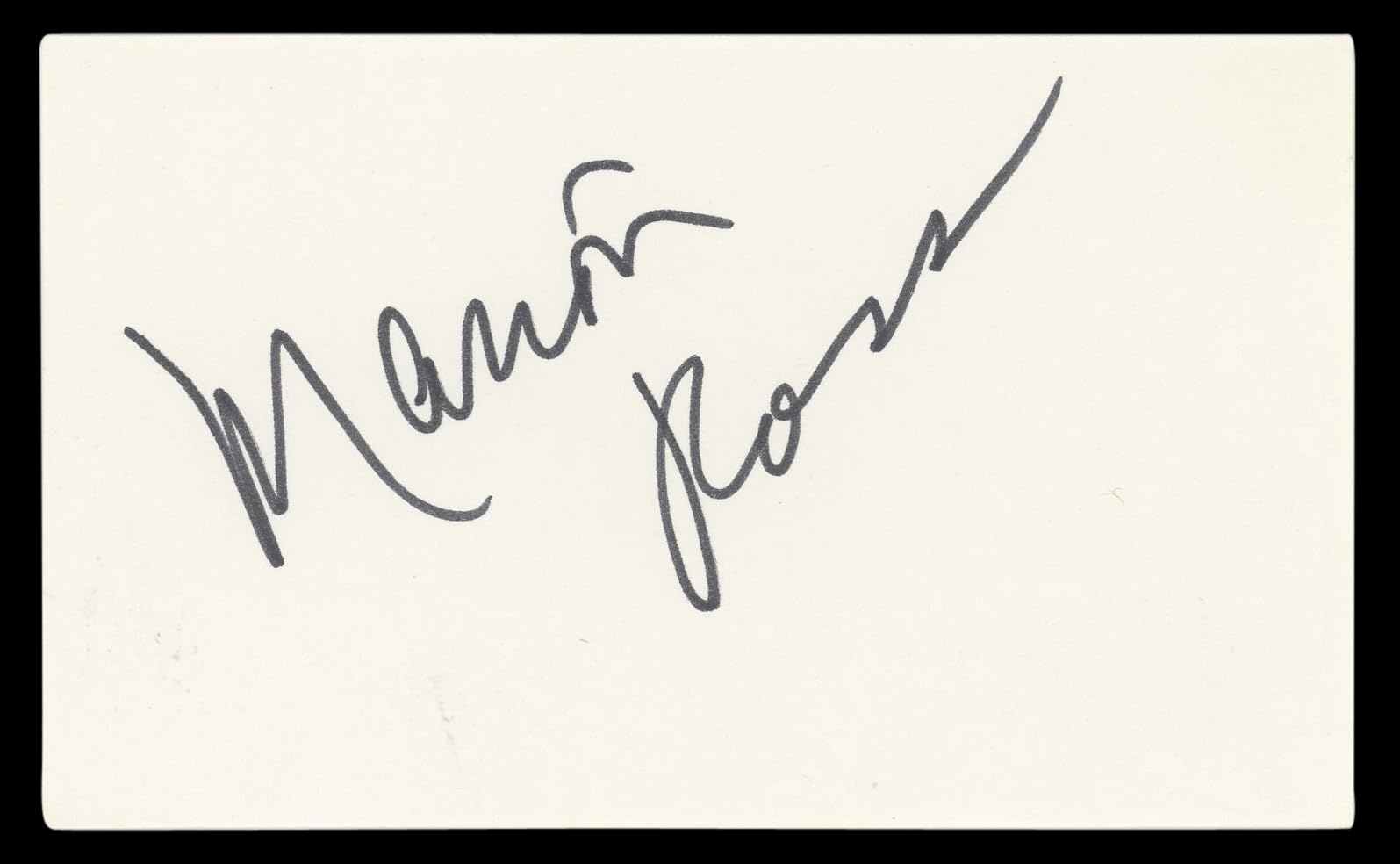 Marion Ross Happy Days Authentic Signed 3x5 Index Card Autographed BAS #BL96349