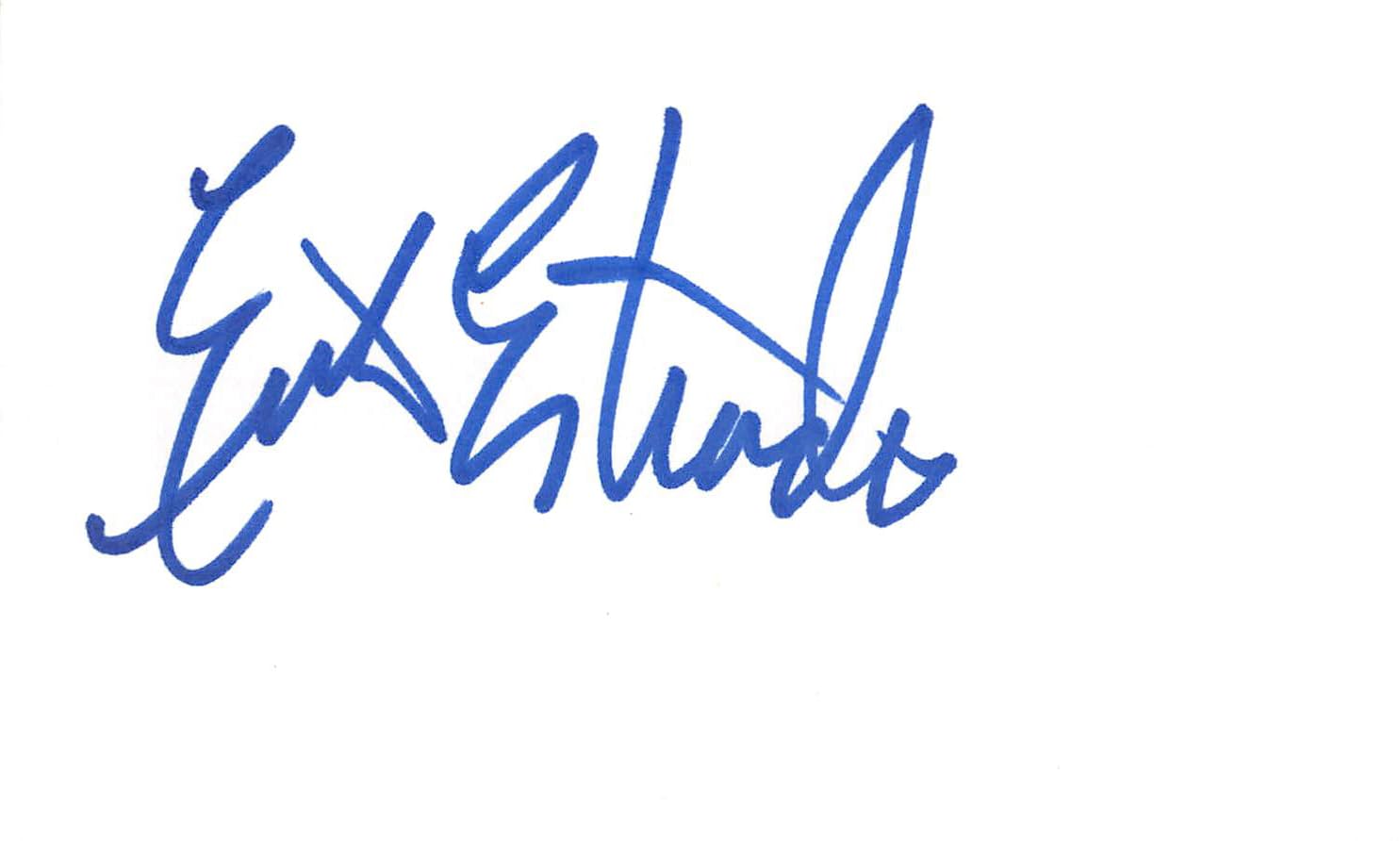 Erik Estrada CHiPS Authentic Signed 3x5 Index Card Autographed BAS #BL96261