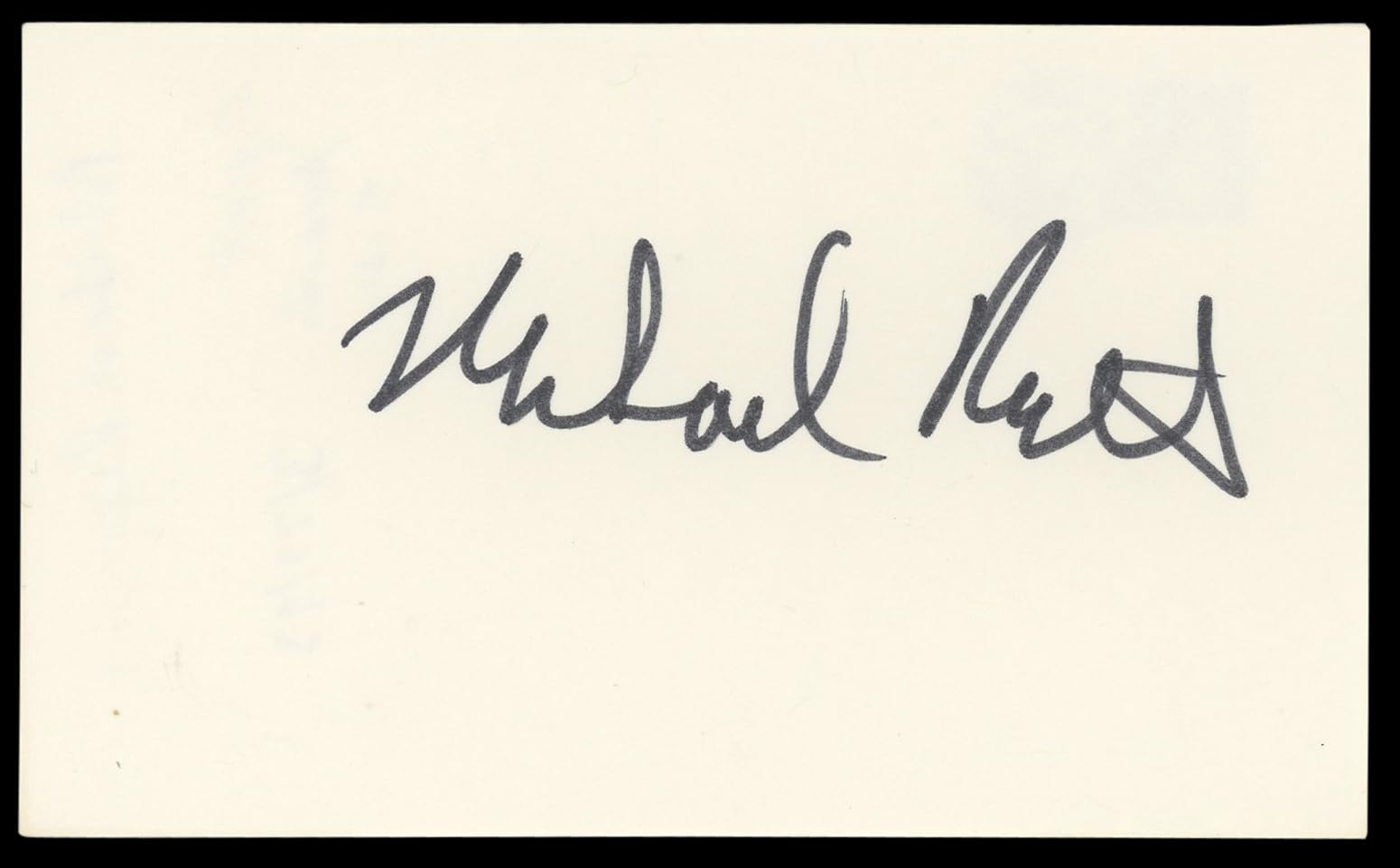 Michael Rapaport Higher Learning Authentic Signed 3x5 Index Card BAS #BM56908