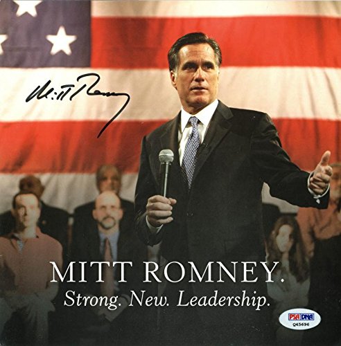 Mitt Romney Authentic Signed 8.25X8.25 Team Mitt Booklet PSA/DNA #Q45696