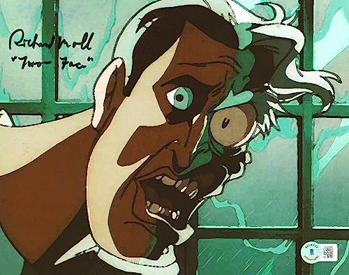 Richard Moll Batman Animated Series "Two Face" Signed 8x10 Photo BAS #BH44888